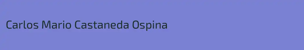 Carlos Mario Castaneda Ospina